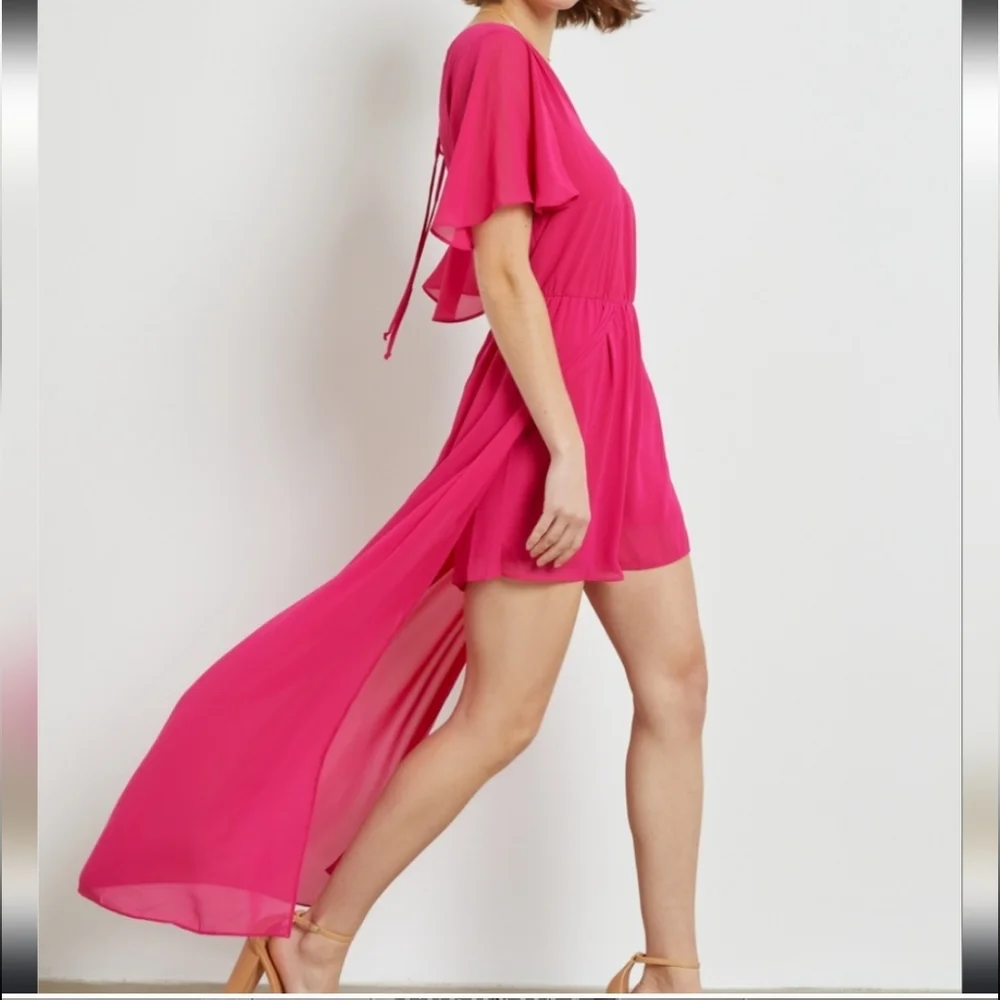 Ce Femme Women's Romper Dress Fuchia Size Medium - Picture 3 of 7